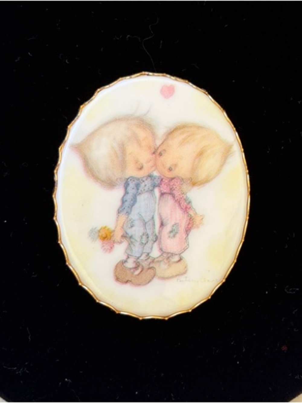 1970’s Hallmark Betsey Clark Lapel Cameo Pin